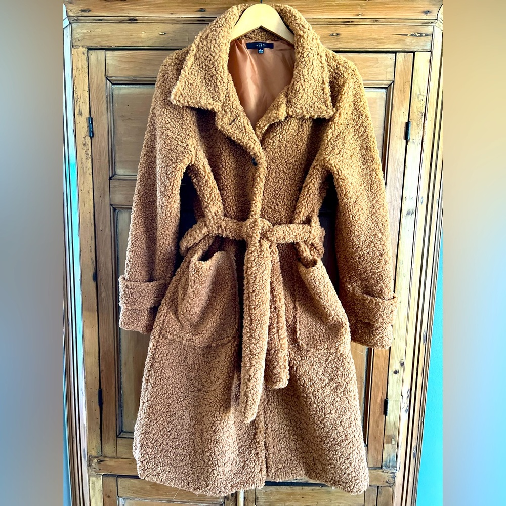 Camel Boucle Coat